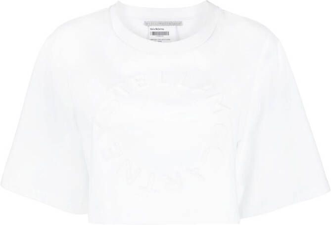 Stella McCartney Cropped T-shirt Wit