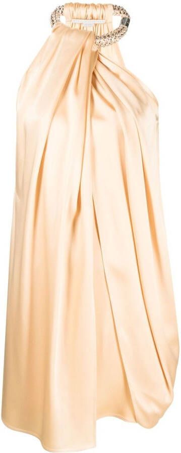 Stella McCartney Mini-jurk met kristallen Oranje