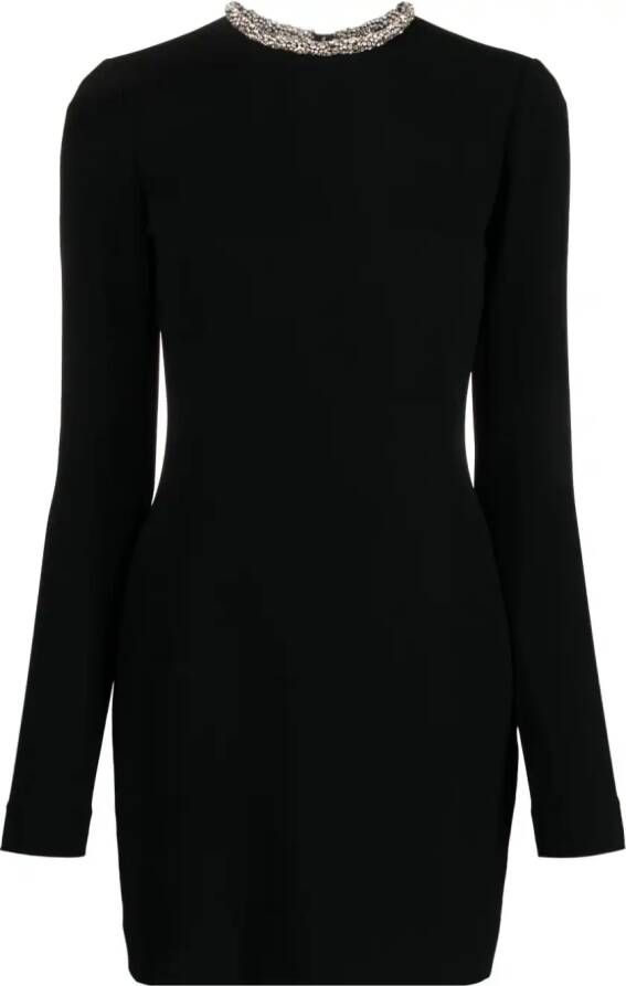 Stella McCartney Mini-jurk verfraaid met kristallen Zwart