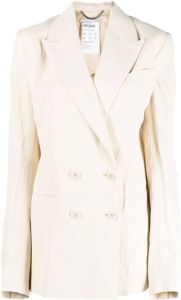 Stella McCartney double-breasted blazer jacket Beige