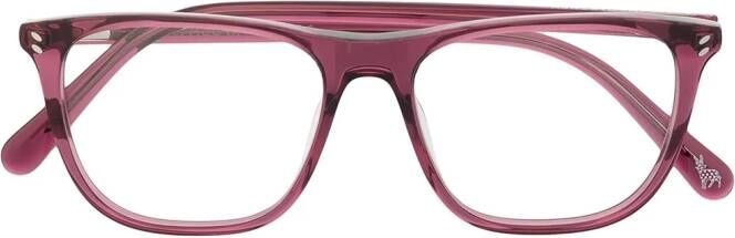 Stella McCartney Eyewear Bril met hoekig montuur Roze