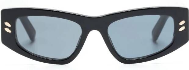 Stella McCartney Eyewear Zonnebril met rechthoekig montuur Zwart