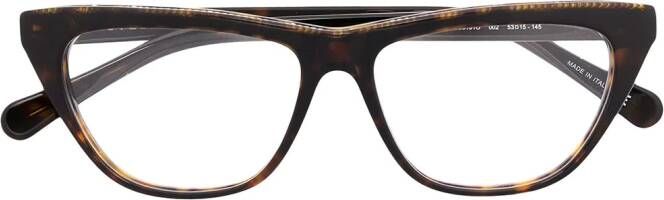 Stella McCartney Eyewear Falabella bril met ketting afwerking Bruin