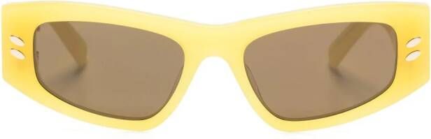 Stella McCartney Eyewear Falabella zonnebril met rechthoekig montuur Geel