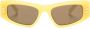 Stella McCartney Eyewear Falabella zonnebril met rechthoekig montuur Geel - Thumbnail 1