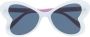 Stella McCartney Eyewear Zonnebril met hartjes montuur Blauw - Thumbnail 1