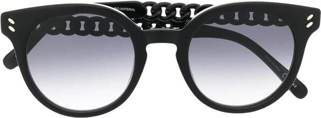Stella McCartney Eyewear Zonnebril met kettingdetail Zwart