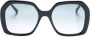 Stella McCartney Eyewear Zonnebril met vierkant montuur Zwart - Thumbnail 1