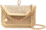 Stella McCartney Falabella clutch verfraaid met kristallen Geel - Thumbnail 1