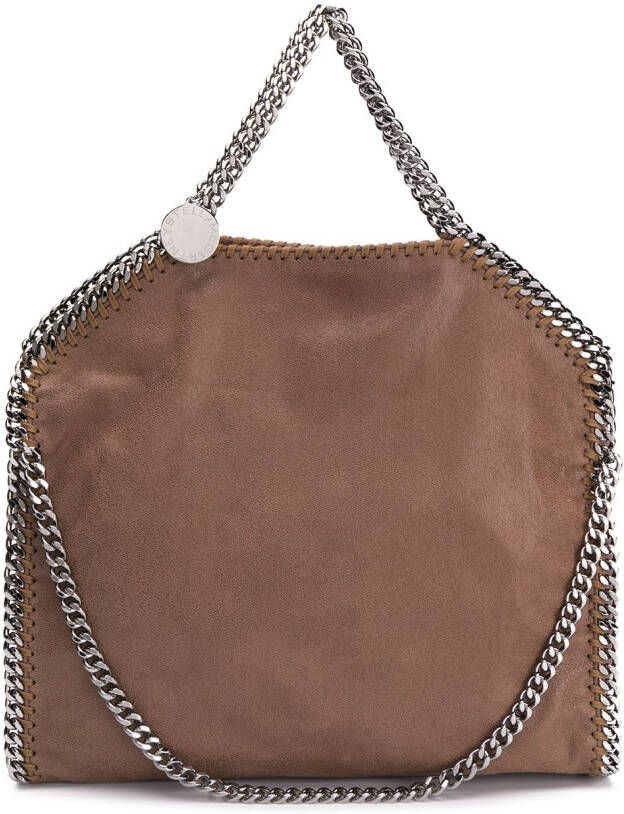 Stella Mccartney Totes Falabella Shaggy Deer Fold Over Tote in bruin