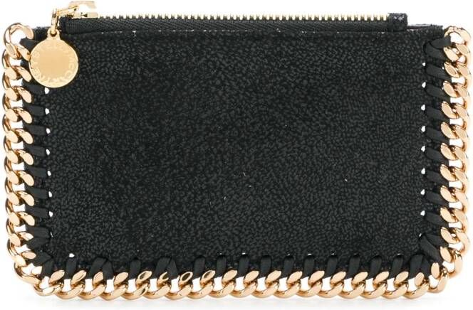 Stella McCartney Falabella zip cardholder Zwart