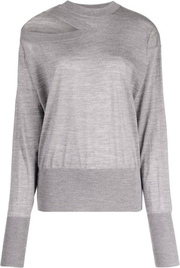Stella McCartney Fijngebreide trui Grijs