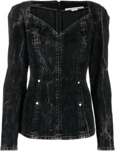 Stella McCartney Fluwelen blouse 1082 WASHED BLACK
