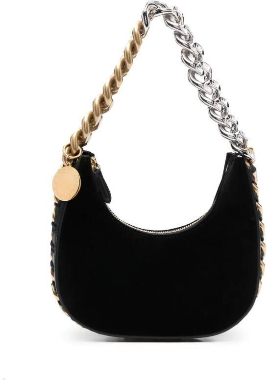 Stella McCartney Frayme gewelfde schoudertas Zwart