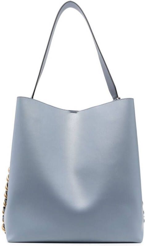 Stella McCartney Frayme shopper met ketting Blauw