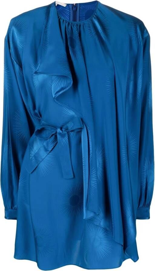 Stella McCartney Gedrapeerde jurk Blauw