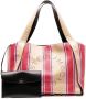 Stella McCartney Gestreepte shopper Beige - Thumbnail 1