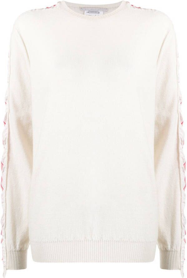 Stella McCartney Gestreepte trui Wit