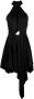 Stella McCartney Asymmetrische midi-jurk Zwart - Thumbnail 1