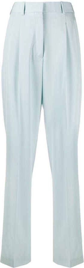 Stella McCartney High waist pantalon Blauw