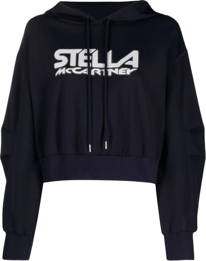 Stella McCartney Hoodie met logoprint Blauw
