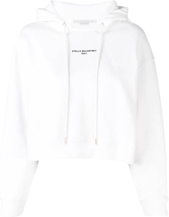 Stella McCartney hoodie met logoprint Wit