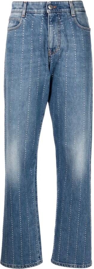 Stella McCartney Jeans met stras Blauw