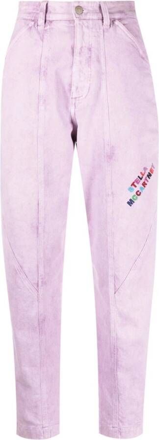 Stella McCartney Jeans met toelopende pijpen Paars
