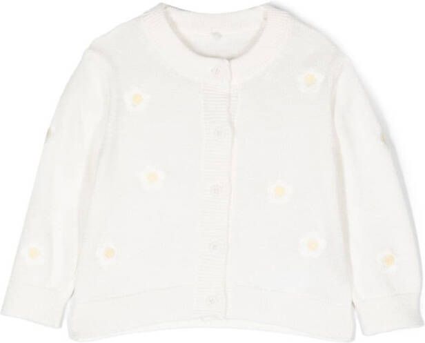 Stella McCartney Kids Vest met geborduurde bloemen Wit