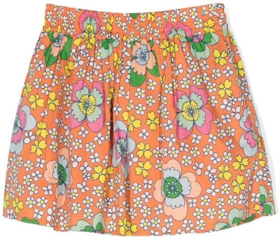 Stella McCartney Kids Shorts met bloe print Oranje