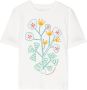 Stella McCartney Kids T-shirt met bloe print Wit - Thumbnail 1