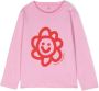 Stella McCartney Kids T-shirt met bloe print Paars - Thumbnail 1