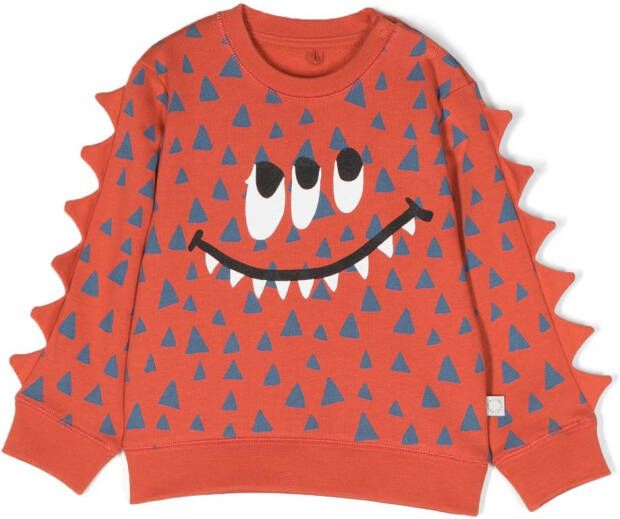 Stella McCartney Kids Sweater met print Oranje