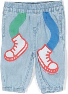 Stella McCartney Kids Jeans met print Blauw