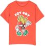 Stella McCartney Kids T-shirt met grafische print Oranje - Thumbnail 1