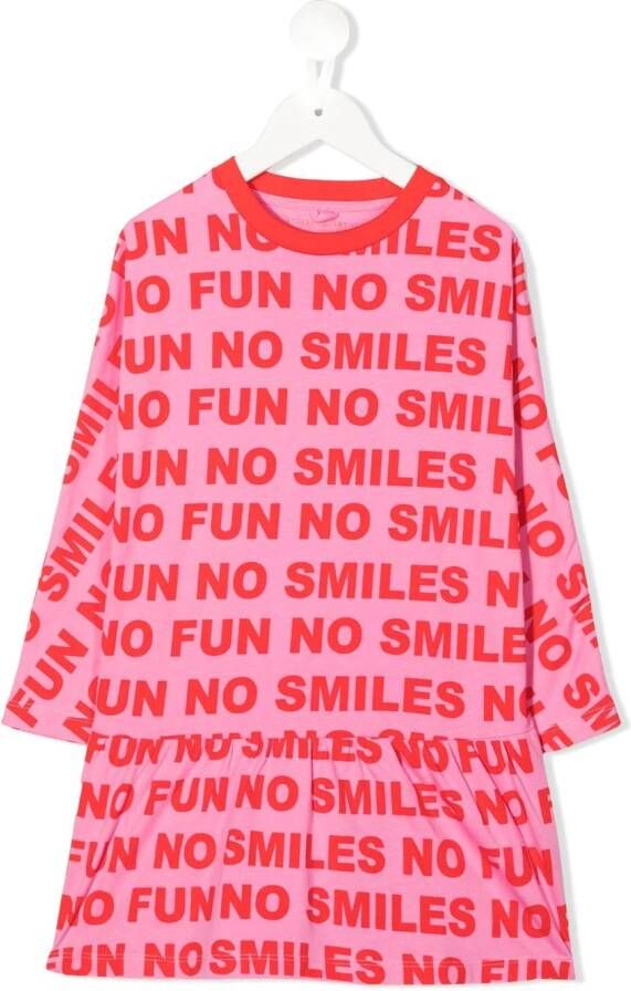 Stella McCartney Kids T-shirtjurk met grafische print Roze