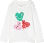 Stella McCartney Kids T-shirt met hartprint Wit - Thumbnail 1