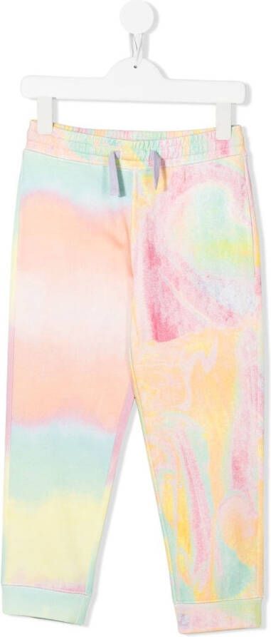 Stella McCartney Kids Legging met tie-dye print Geel