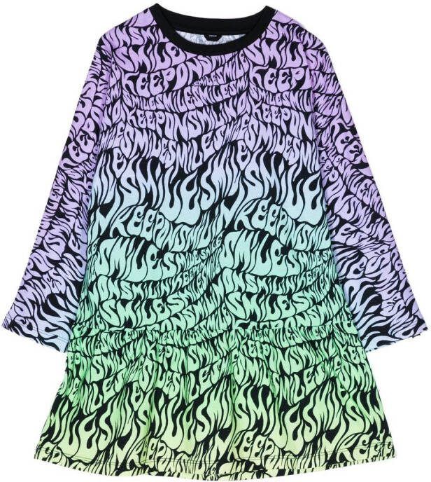 Stella McCartney Kids Jurk met logoprint Veelkleurig