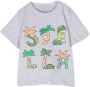 Stella McCartney Kids T-shirt met logoprint Grijs - Thumbnail 1