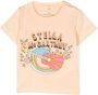 Stella McCartney Kids T-shirt met logoprint Oranje - Thumbnail 1