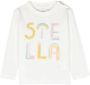 Stella McCartney Kids Sweater met logoprint Wit - Thumbnail 1