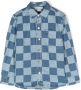 Stella McCartney Kids Geruit shirt Blauw - Thumbnail 1