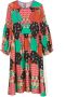 Stella McCartney Kids Mini-jurk met patchwork Oranje - Thumbnail 1