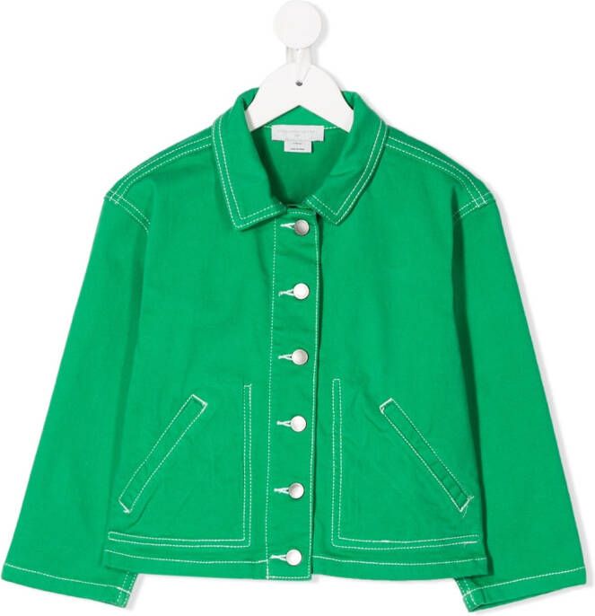 Stella McCartney Kids Ruimvallend jack Groen