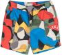 Stella McCartney Kids Shorts met abstract patroon Blauw - Thumbnail 1