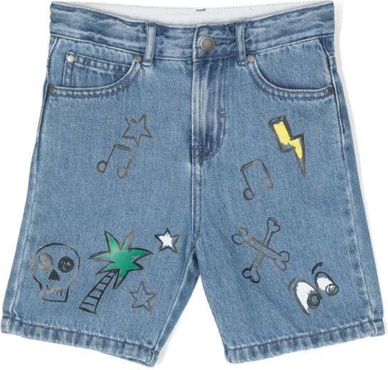 Stella McCartney Kids Denim shorts Blauw