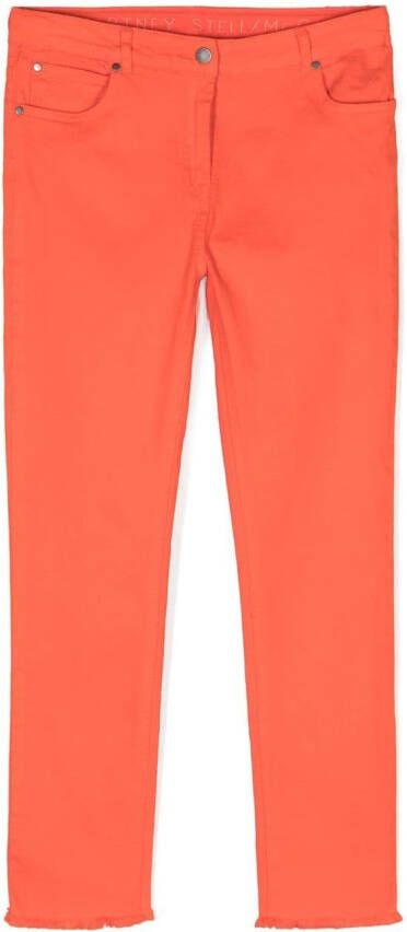 Stella McCartney Kids Slim-fit broek Oranje