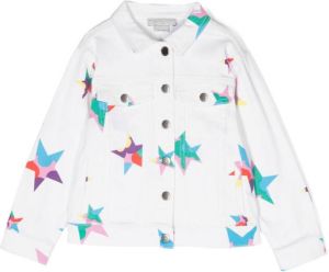 Stella McCartney Kids star-print denim jacket Wit