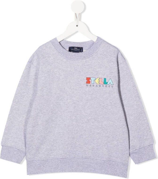 Stella McCartney Kids Sweater met logo Grijs